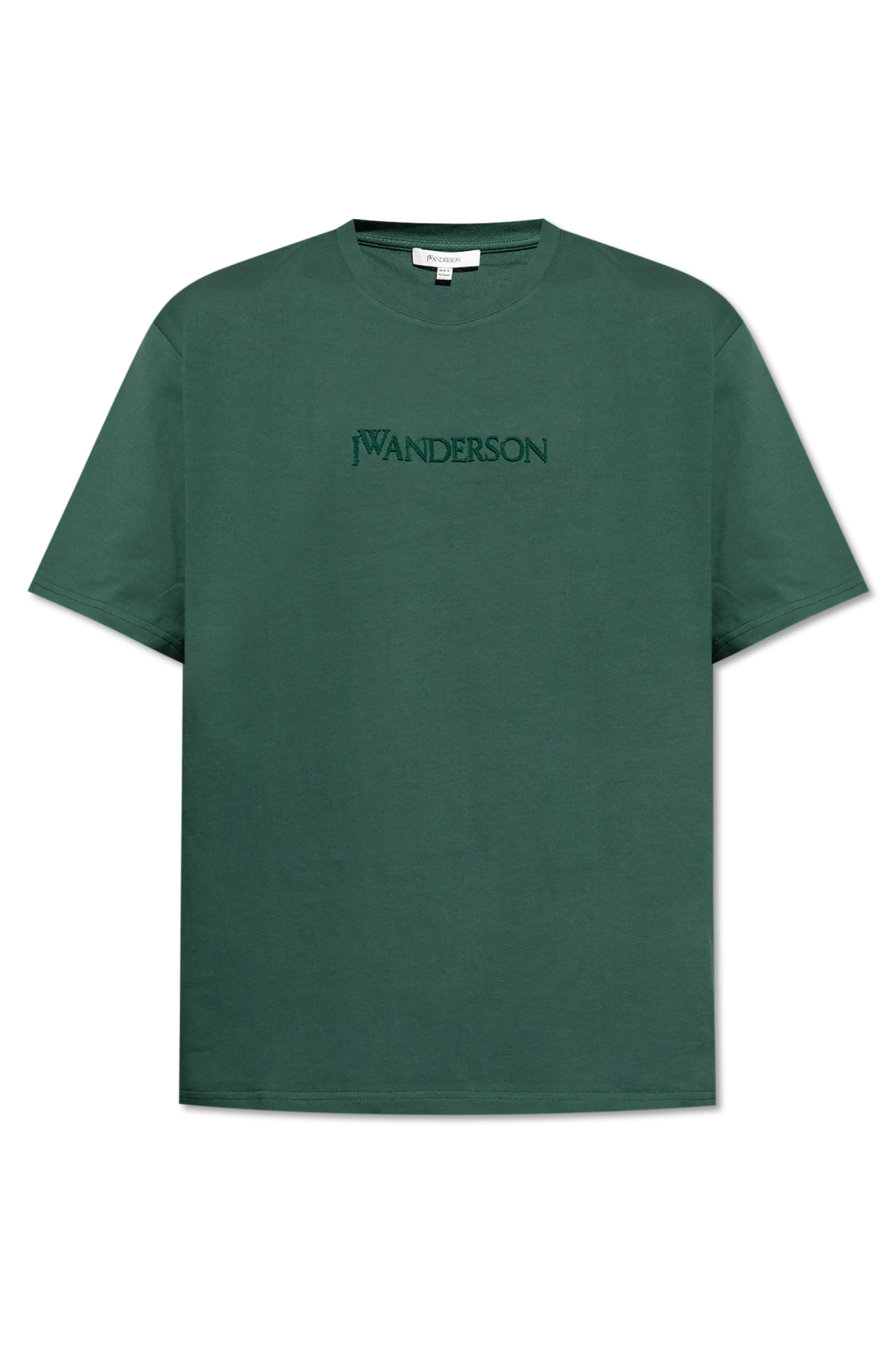 Tシャツ・カットソー J W ANDERSON FW25 JT0258PG1510999 (JT0258 PG1510999) ANCHOR LOGO CROPPED PANELLED T-SHIRT – JW Anderson